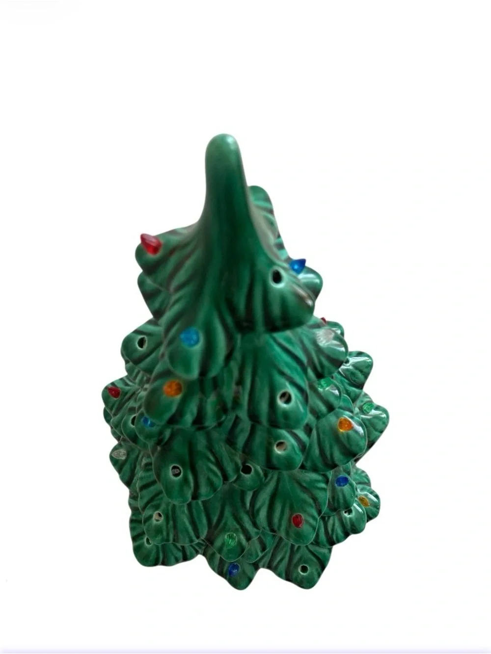 Vintage Holland Mold Ceramic Christmas Tree 11” 1978 Hand Painted